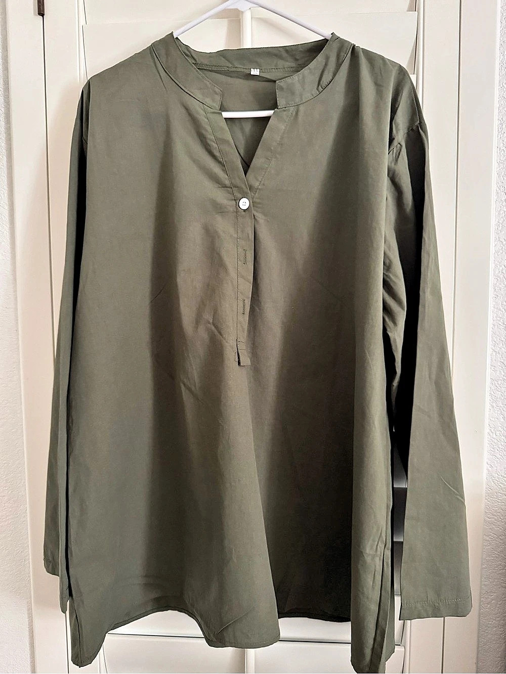 Women's Olive Long Sleeve Tunic